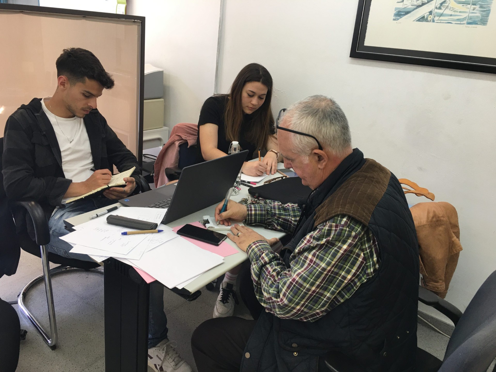 Reunió de treball del projecte Estic In